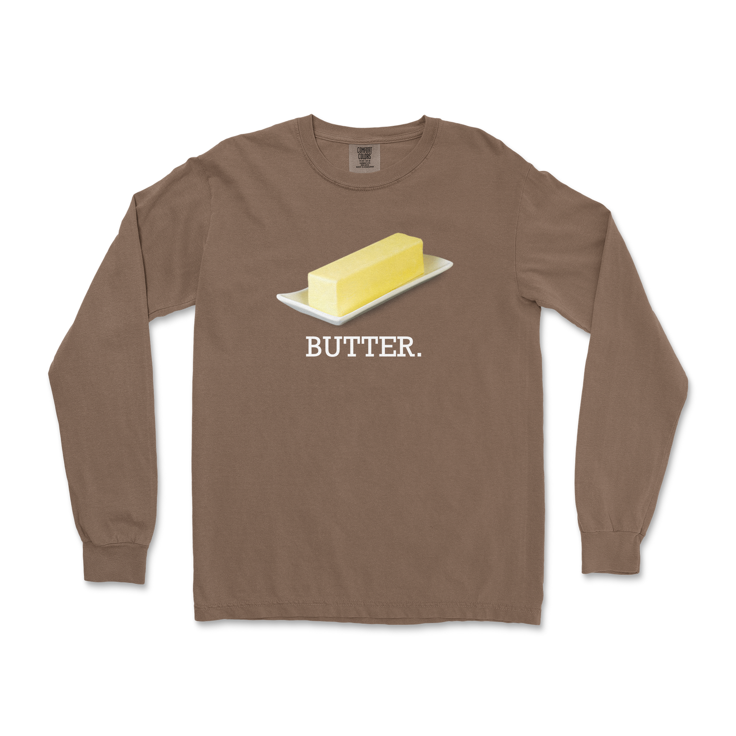 Comfort Colors Long Sleeve Butter in Espresso