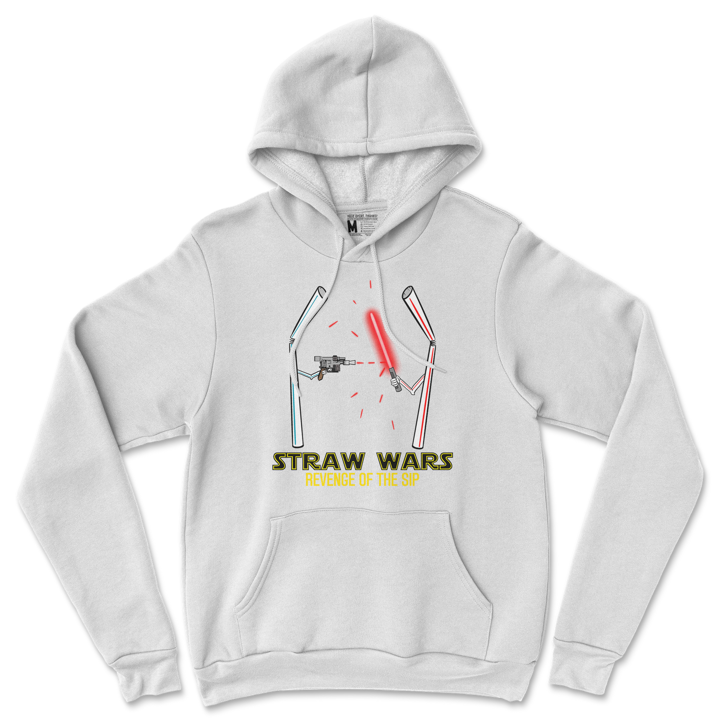 Gildan SoftStyle Hoodie Straw Wars in White