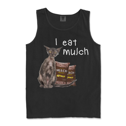 Comfort Colors Tank Top I Eat Mulch in Black