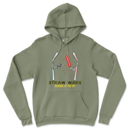 Gildan SoftStyle Hoodie Straw Wars in Military Green