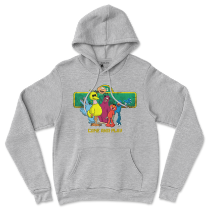 Gildan SoftStyle Hoodie Cursed Sesame Street in Sports Grey