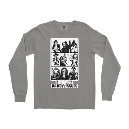 Comfort Colors Long Sleeve Daddy Issues  in Grey