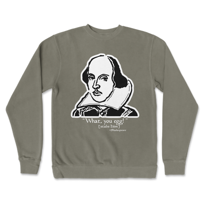 Independent Clothing Co. Crew Neck Shakespeare Quote  in Army