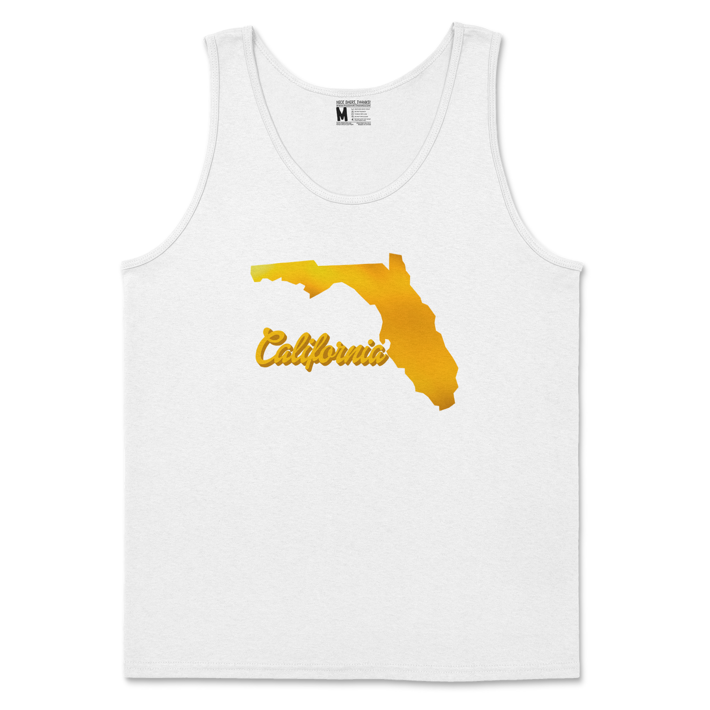 Gildan SoftStyle Tank Top California in White