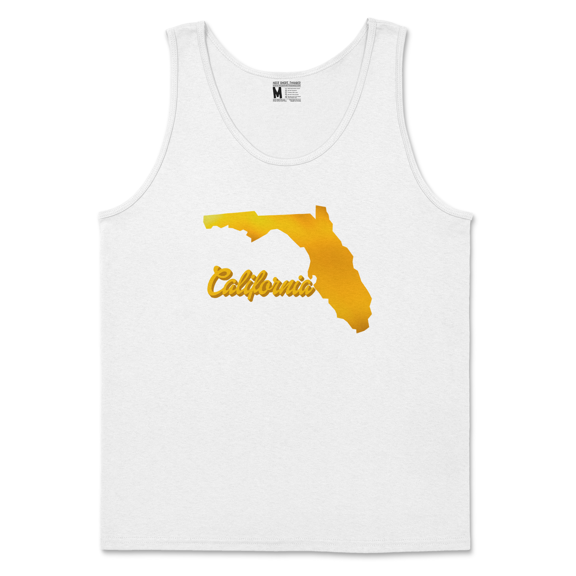 Gildan SoftStyle Tank Top California in White