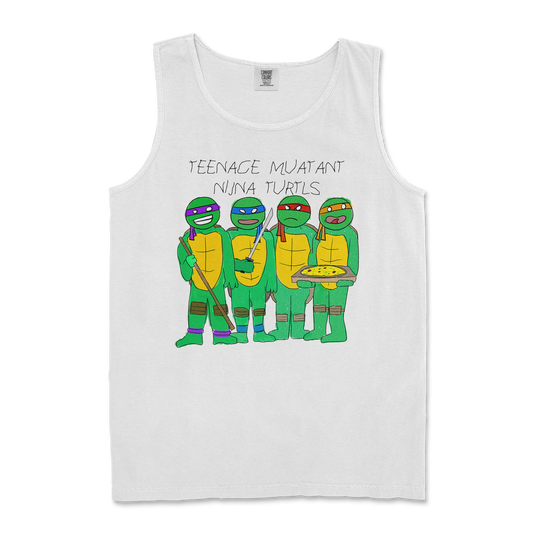 Comfort Colors Tank Top Ninja Turtles in White