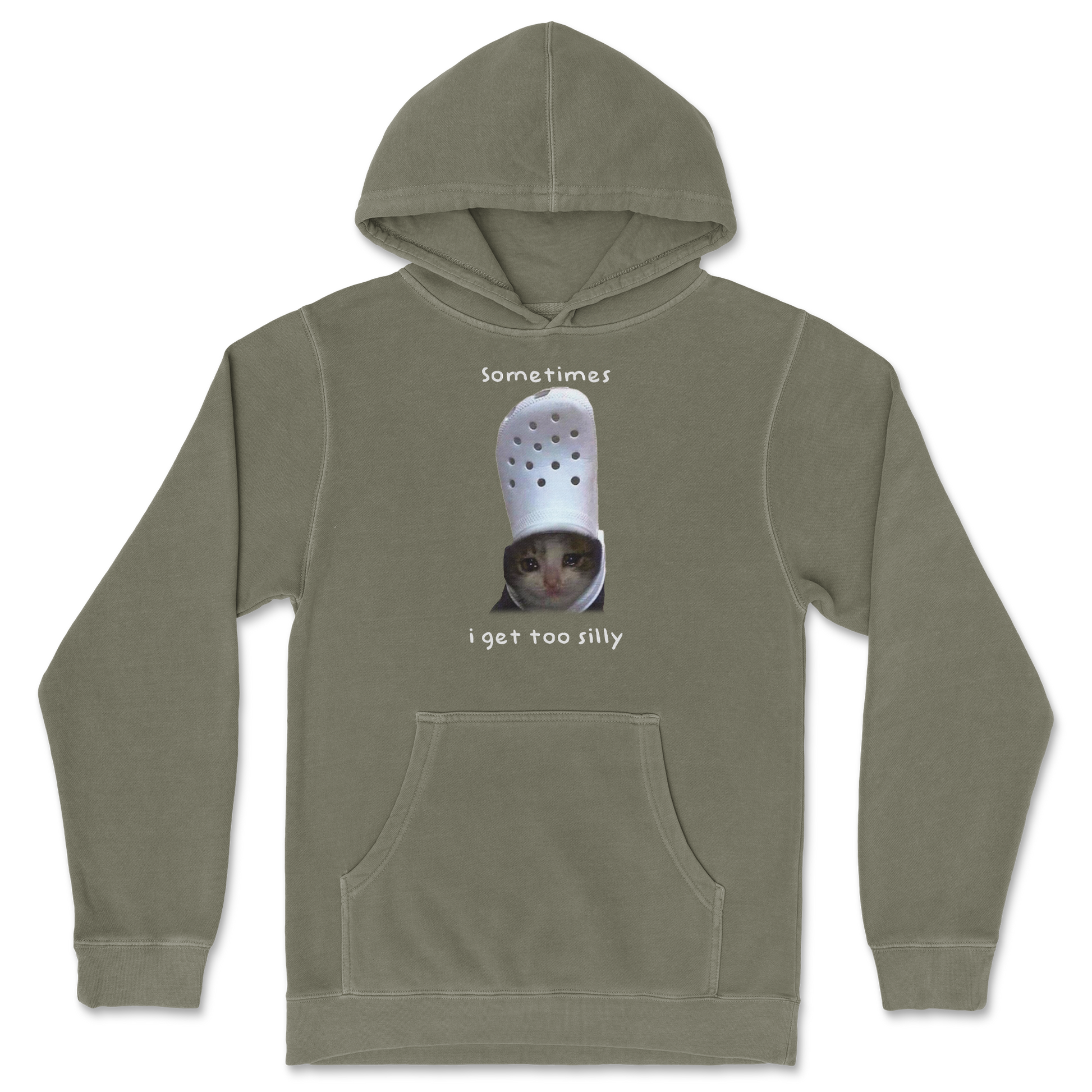 Independent Clothing Co. Hoodie Got Too Silly  in Olive