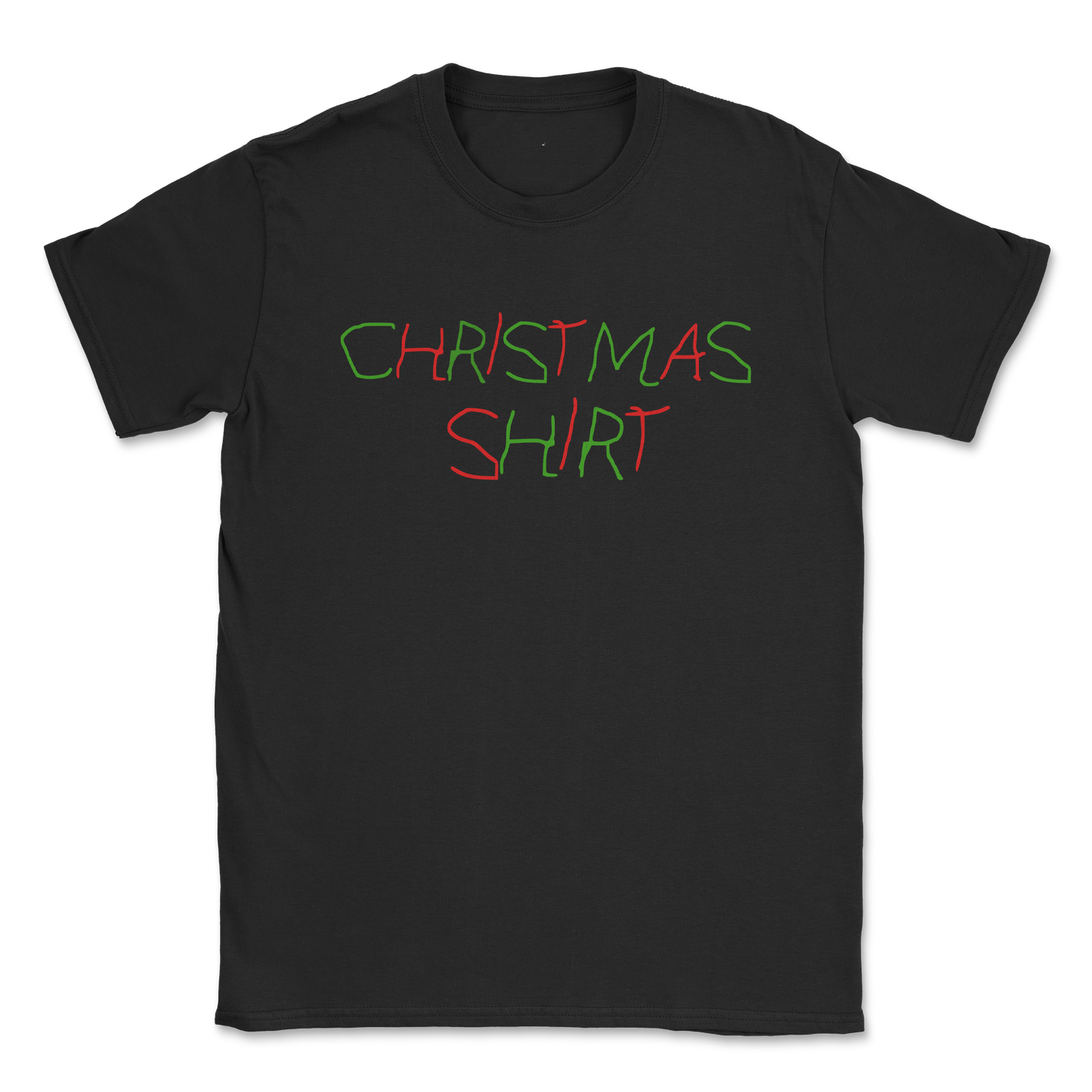 Gildan SoftStyle T-Shirt Christmas Shirt in Black