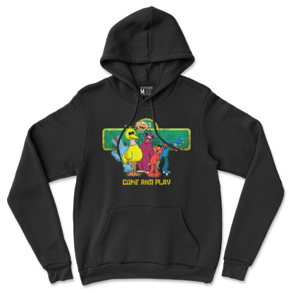 Gildan SoftStyle Hoodie Cursed Sesame Street in Back