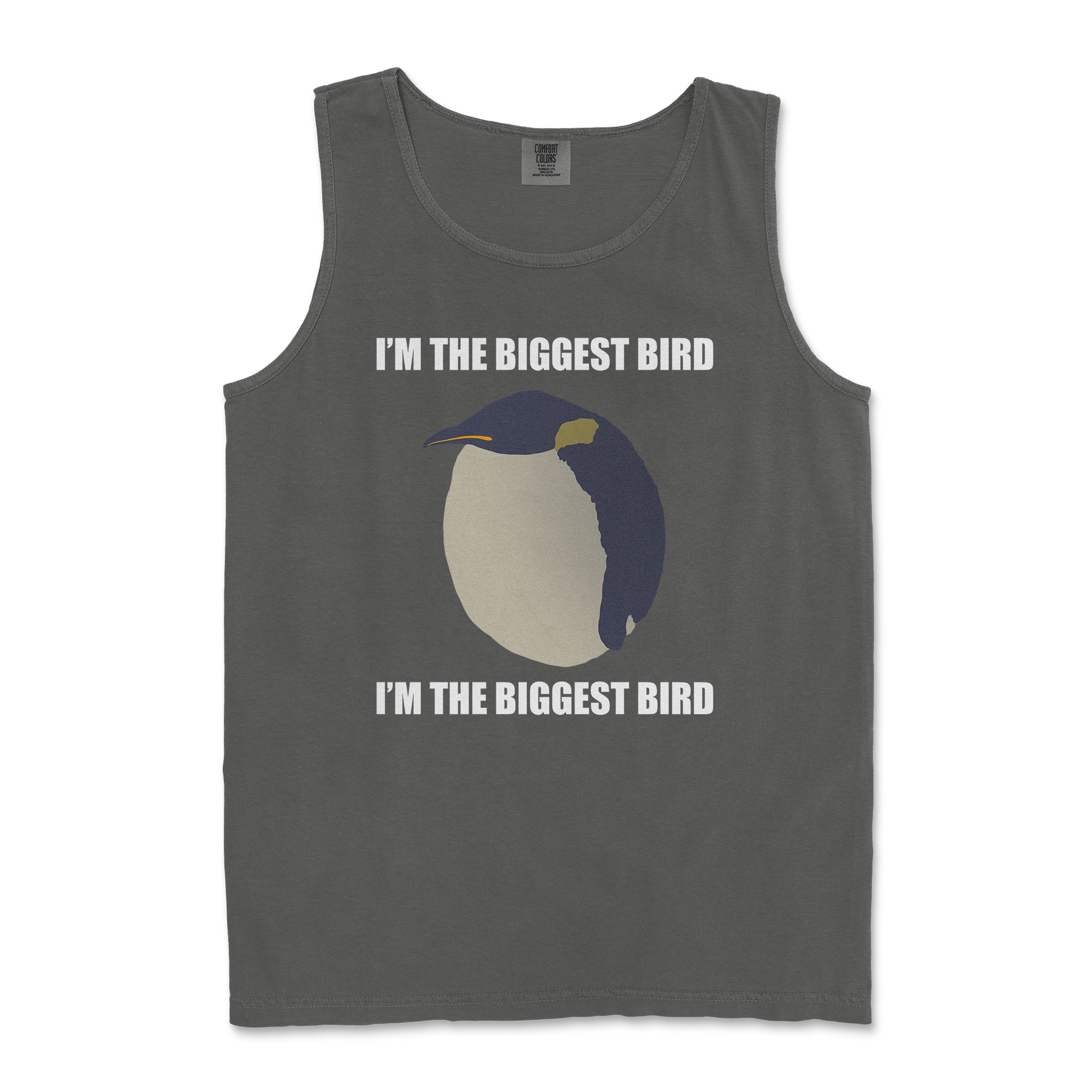 Comfort Colors Tank Top I Am The Biggets Bird in Pepper