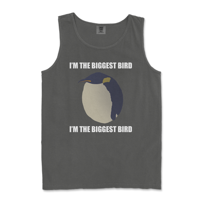 Comfort Colors Tank Top I Am The Biggets Bird in Pepper