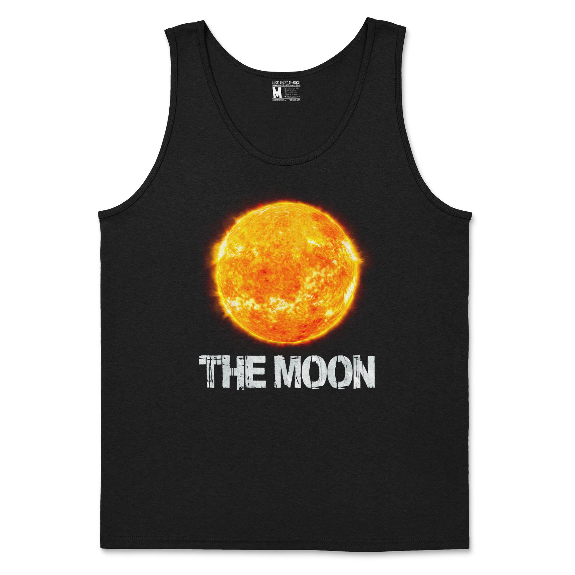 Heavy Blend Tank Top the moon in Black