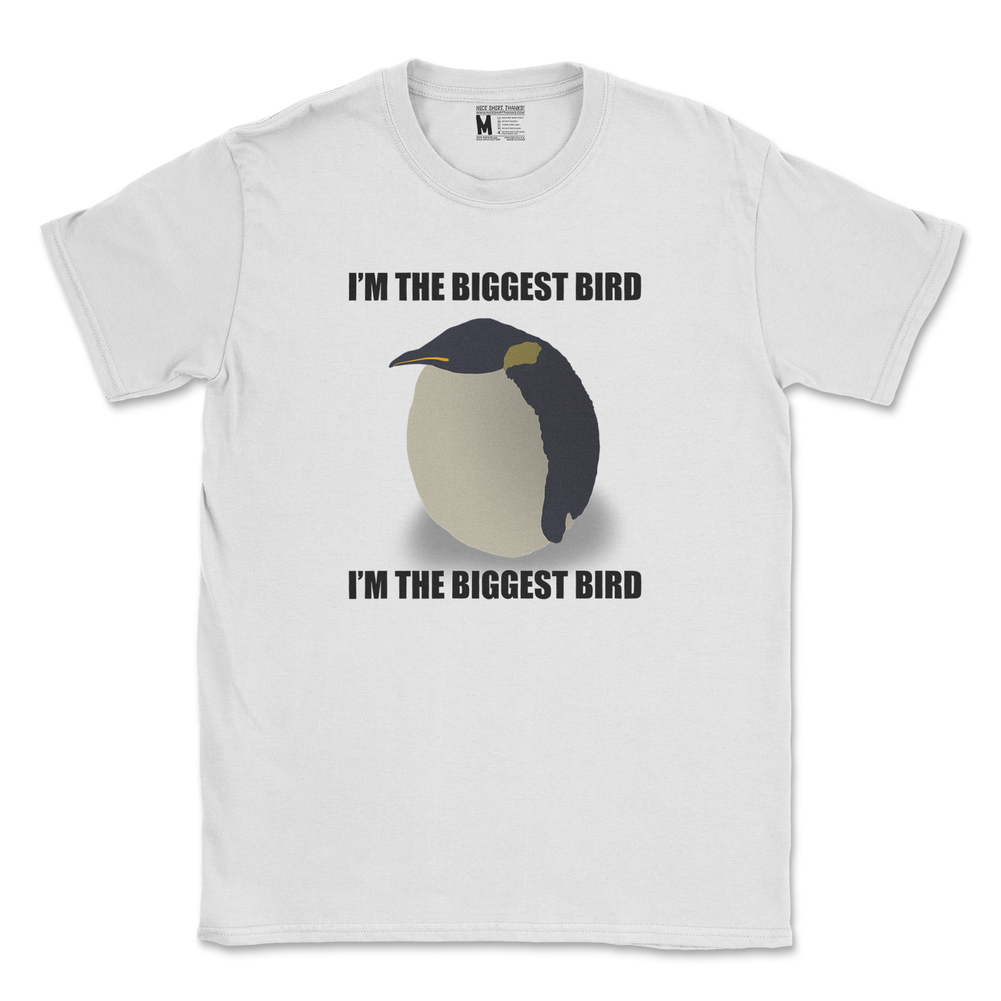 Gildan SoftStyle T-Shirt I Am The Biggets Bird in White