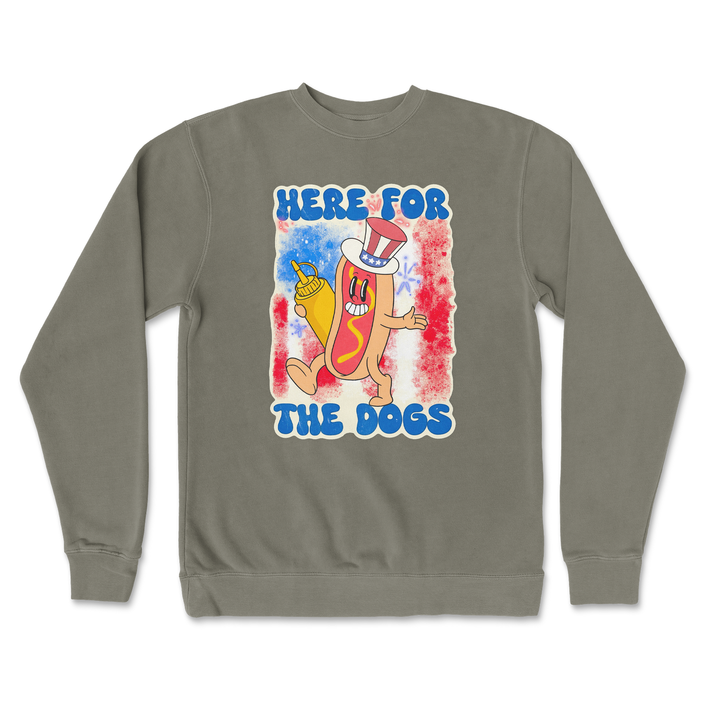 Independent Clothing Co. Crew Neck Hot Dog in Army