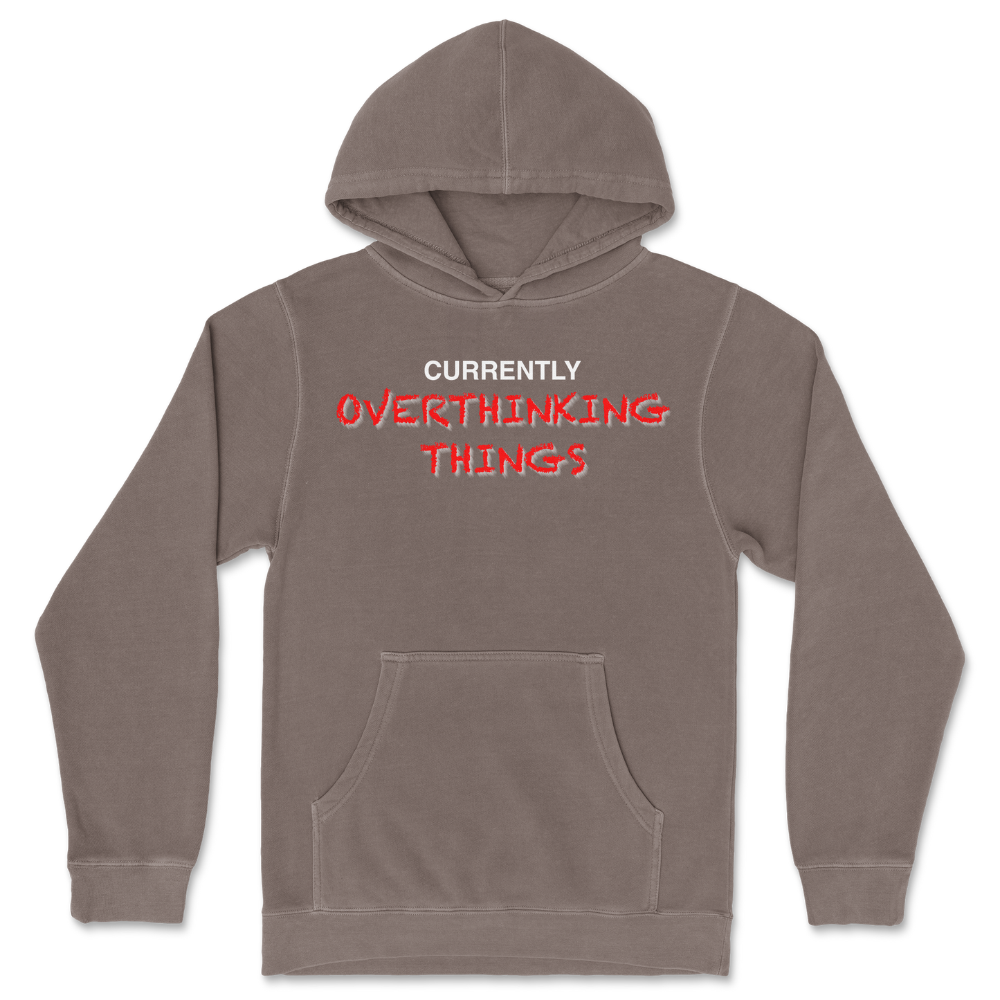 Independent Clothing Co. Hoodie For Our Lil Overthinker in Clay