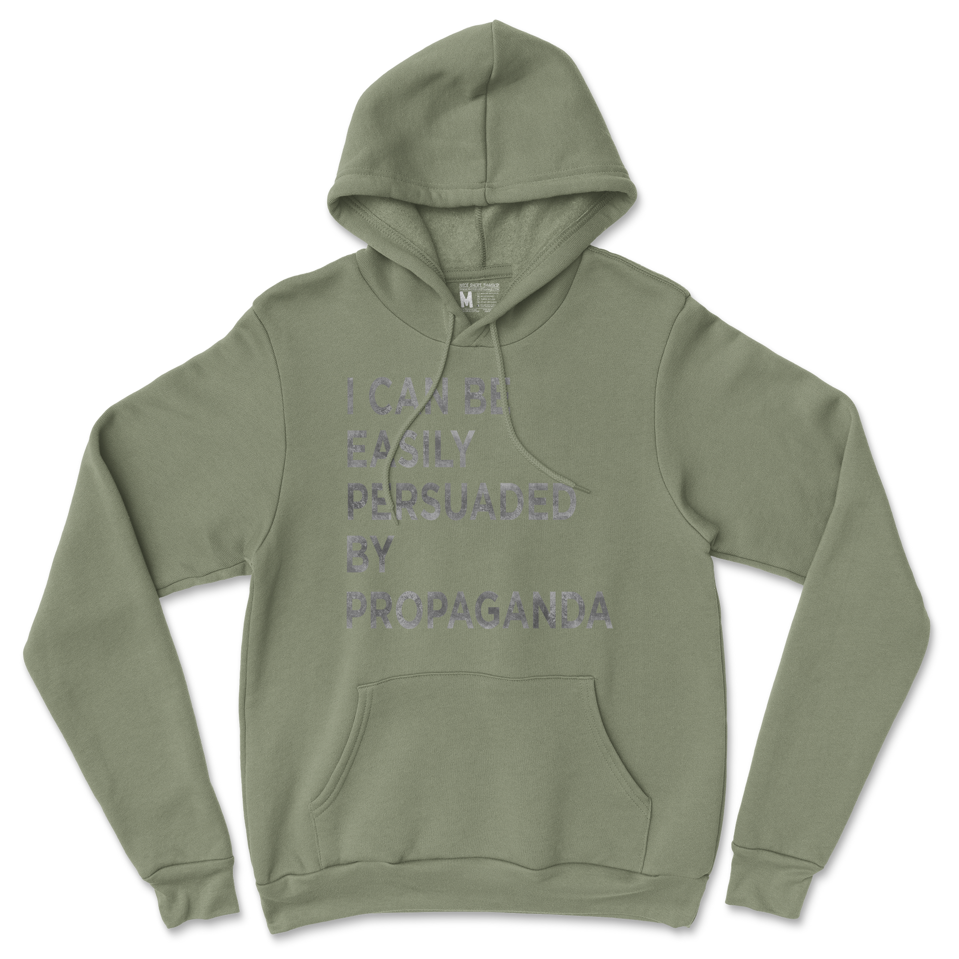 Gildan SoftStyle Hoodie Propaganda in Military Green