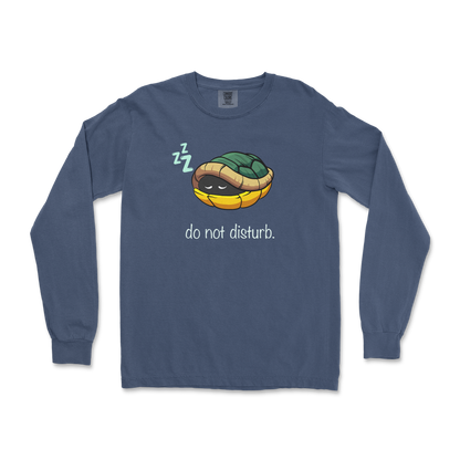 Comfort Colors Long Sleeve Sleepin Turtle in Midnight