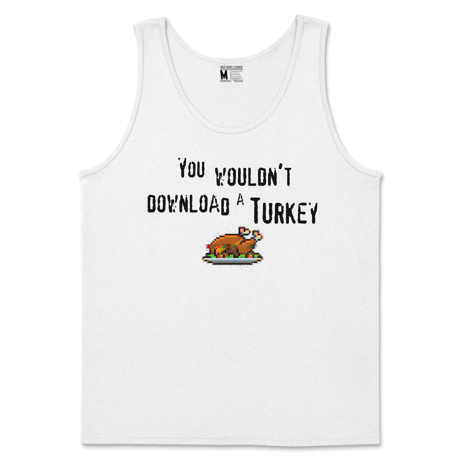 Gildan SoftStyle Tank Top Downloadable Turkey  in White