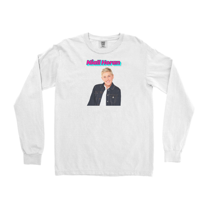 Comfort Colors Long Sleeve Niall Horan in White