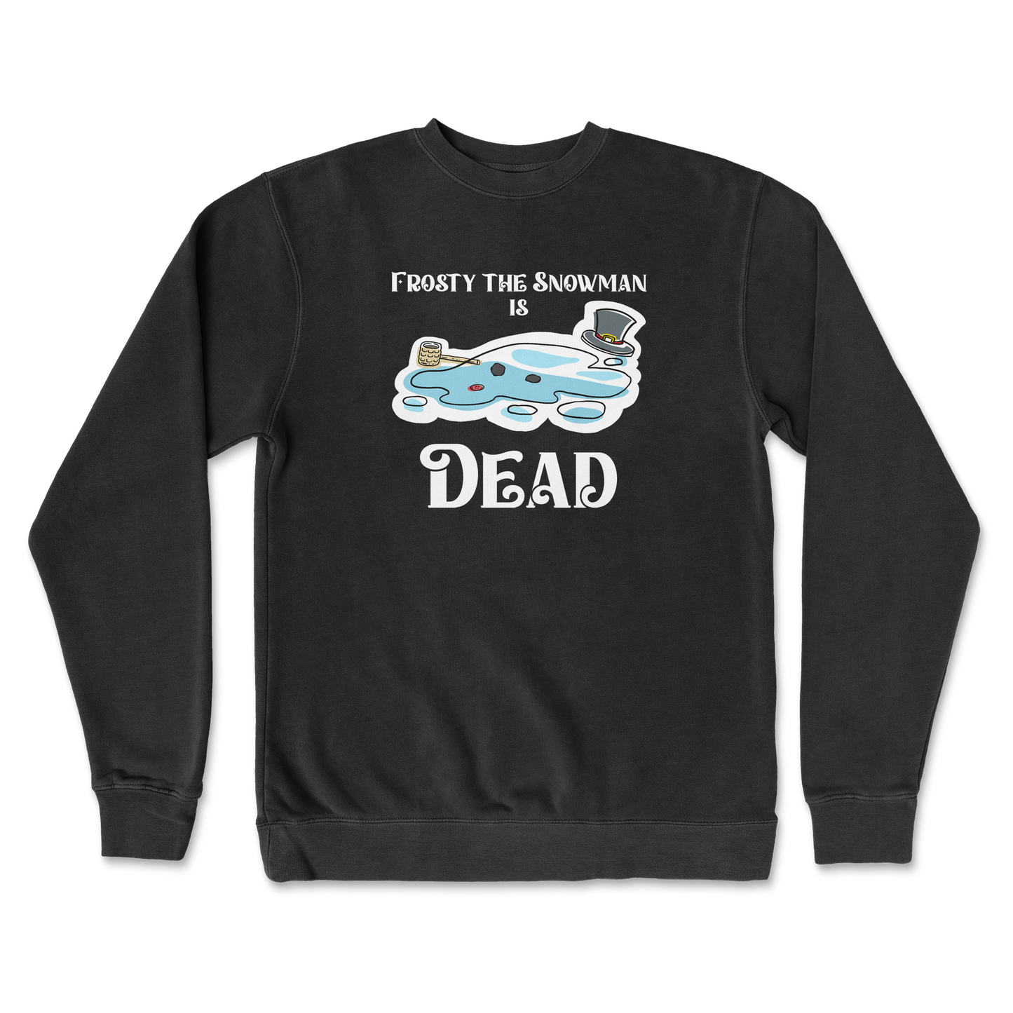 Independent Clothing Co. Crew Neck Frosty is Dead  in Black