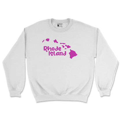 Gildan SoftStyle Crew Neck Rhode Island in White