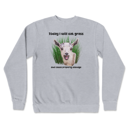 Independent Clothing Co. Crew Neck Crazy Goat  in Grey-Heather