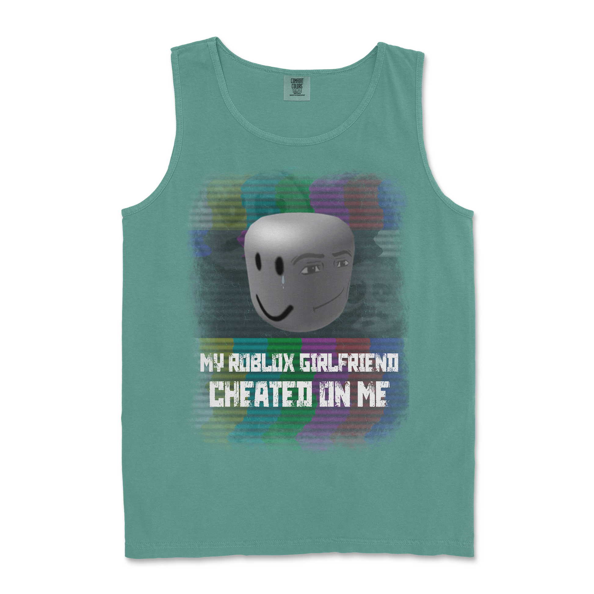 Comfort Colors Tank Top Roblox GF in LightGreen