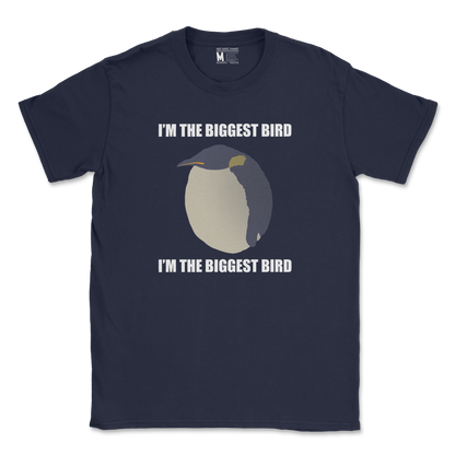 Gildan SoftStyle T-Shirt I Am The Biggets Bird in Navy