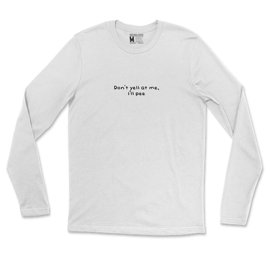 Gildan SoftStyle Long Sleeve Dont Yell in White