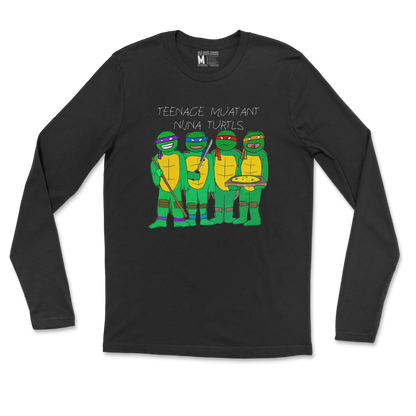 Gildan SoftStyle Long Sleeve Ninja Turtles in Black