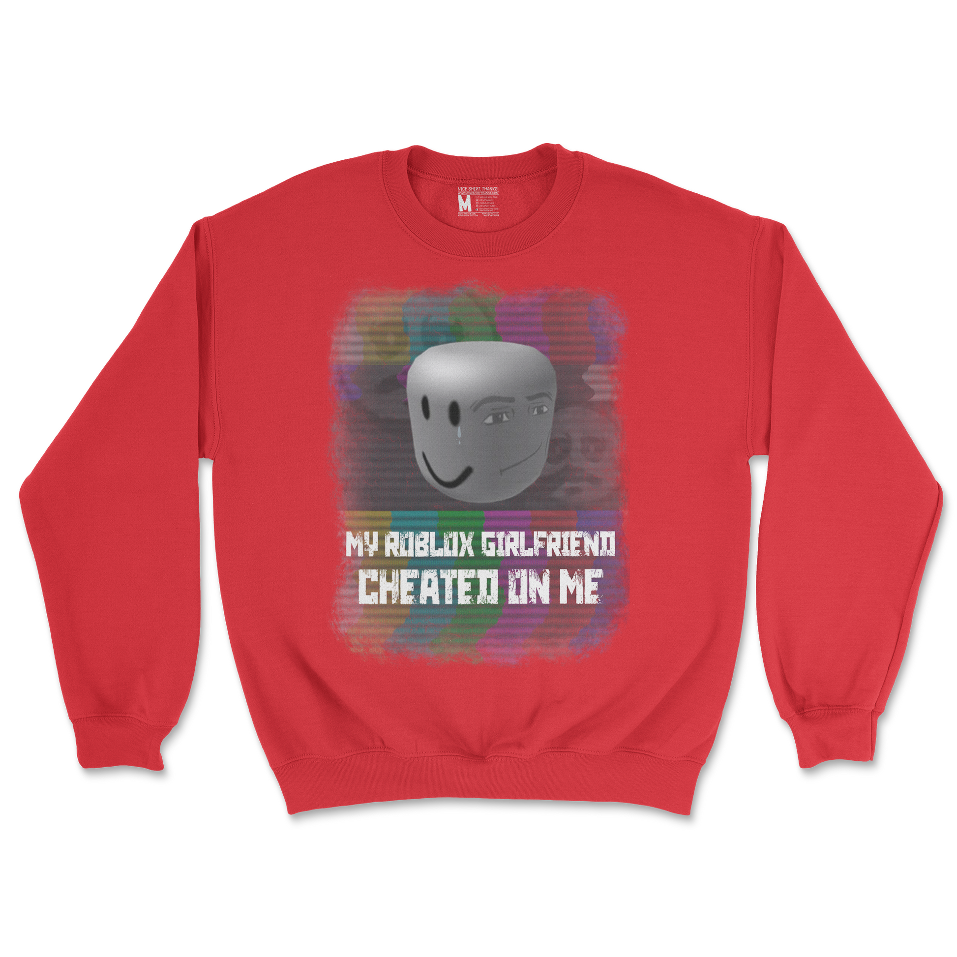 Gildan SoftStyle Crew Neck Roblox GF in Red