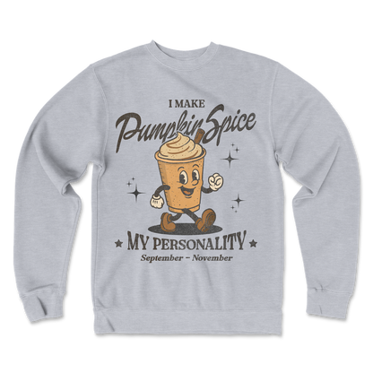 Independent Clothing Co. Crew Neck Pumpkin Spice Personality in GreyHeather