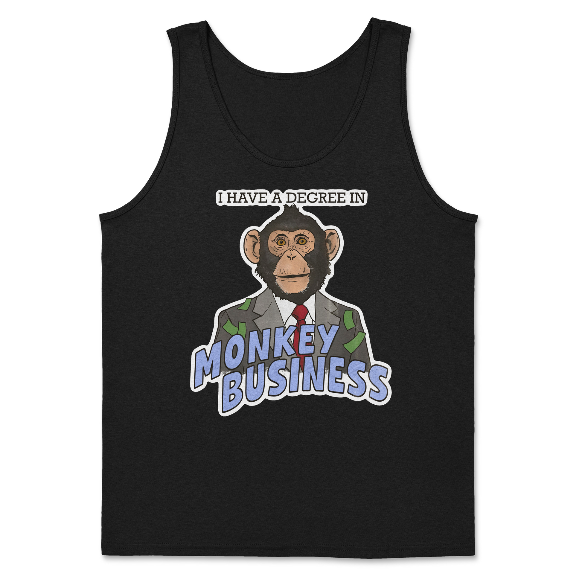 Heavy Blend Tank Top Monkey Business in Black