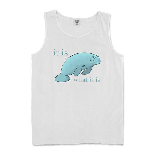 Comfort Colors Tank Top Manatee in White