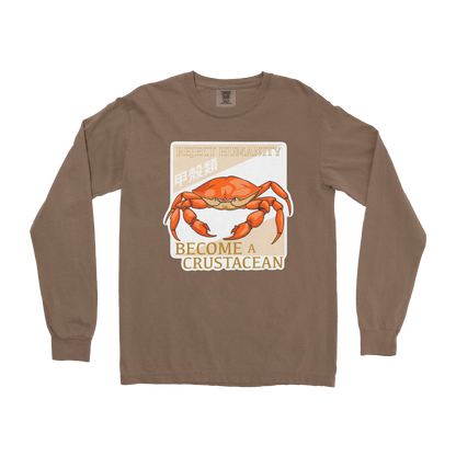 Comfort Colors Long Sleeve Embrace the Crab in Espresso