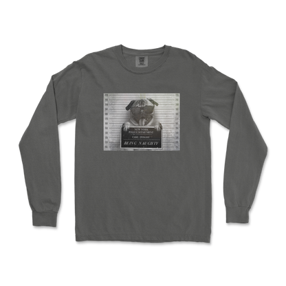 Comfort Colors Long Sleeve Naughty Pug in Pepper