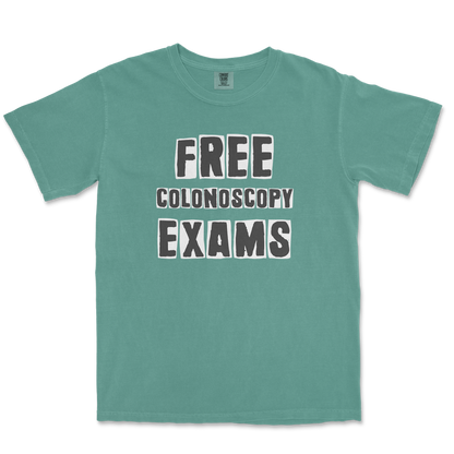 Comfort Colors T-Shirt Free Colonoscopy Exams in LightGreen