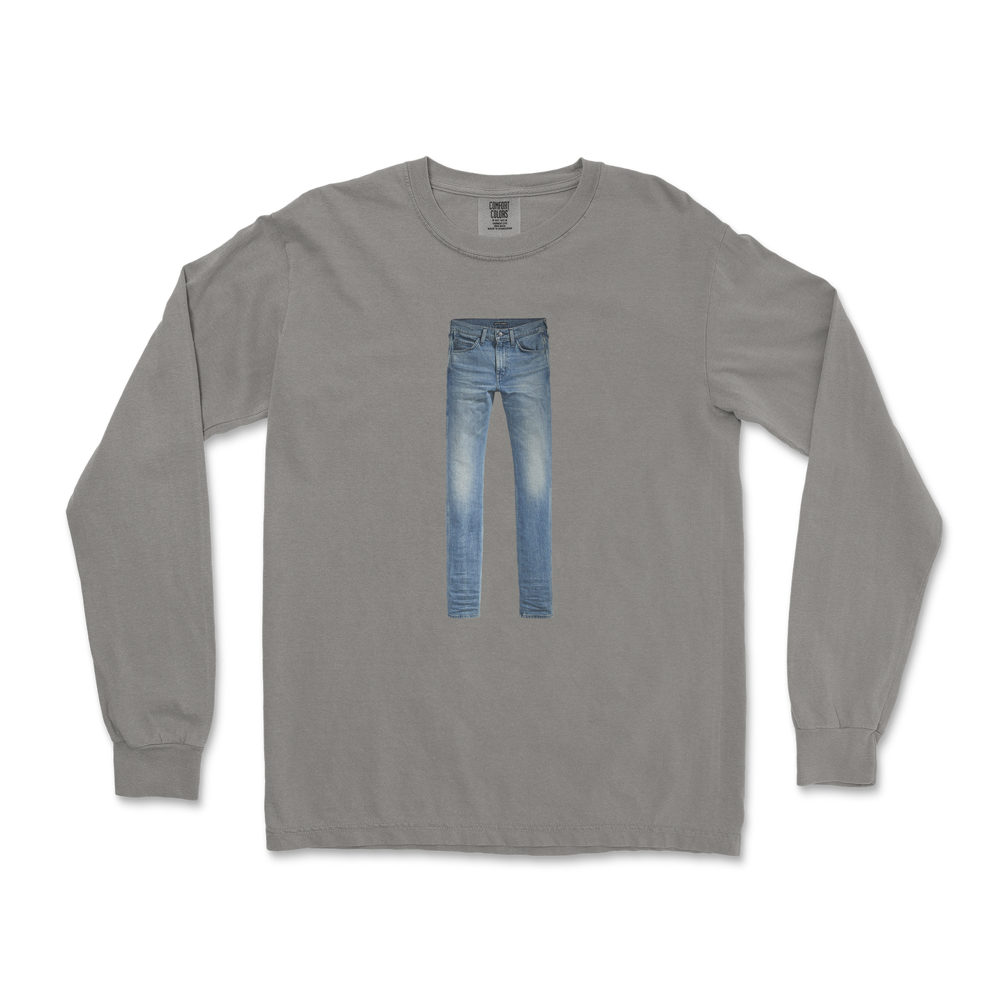 Comfort Colors Long Sleeve Pants in Grey