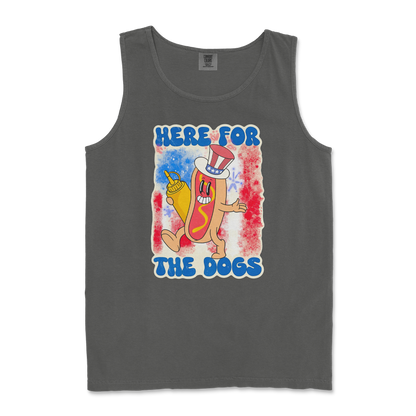 Comfort Colors Tank Top Hot Dog in Pepper