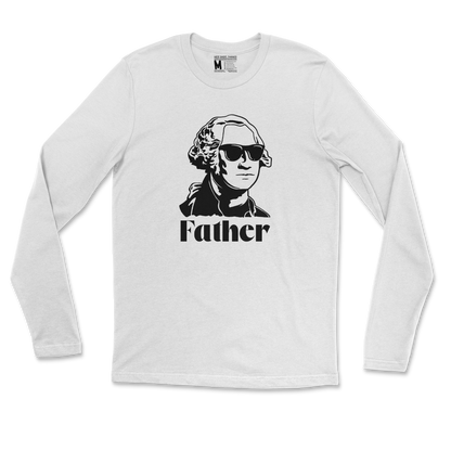 Gildan SoftStyle Long Sleeve Father  in White