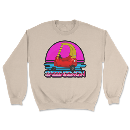 The Nice Shirt Crew Neck Speed Demon  in Sand