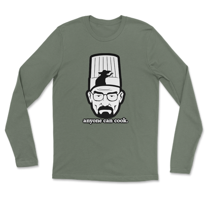 Heavy Blend Long Sleeve Everyone Can Cook in Military Green
