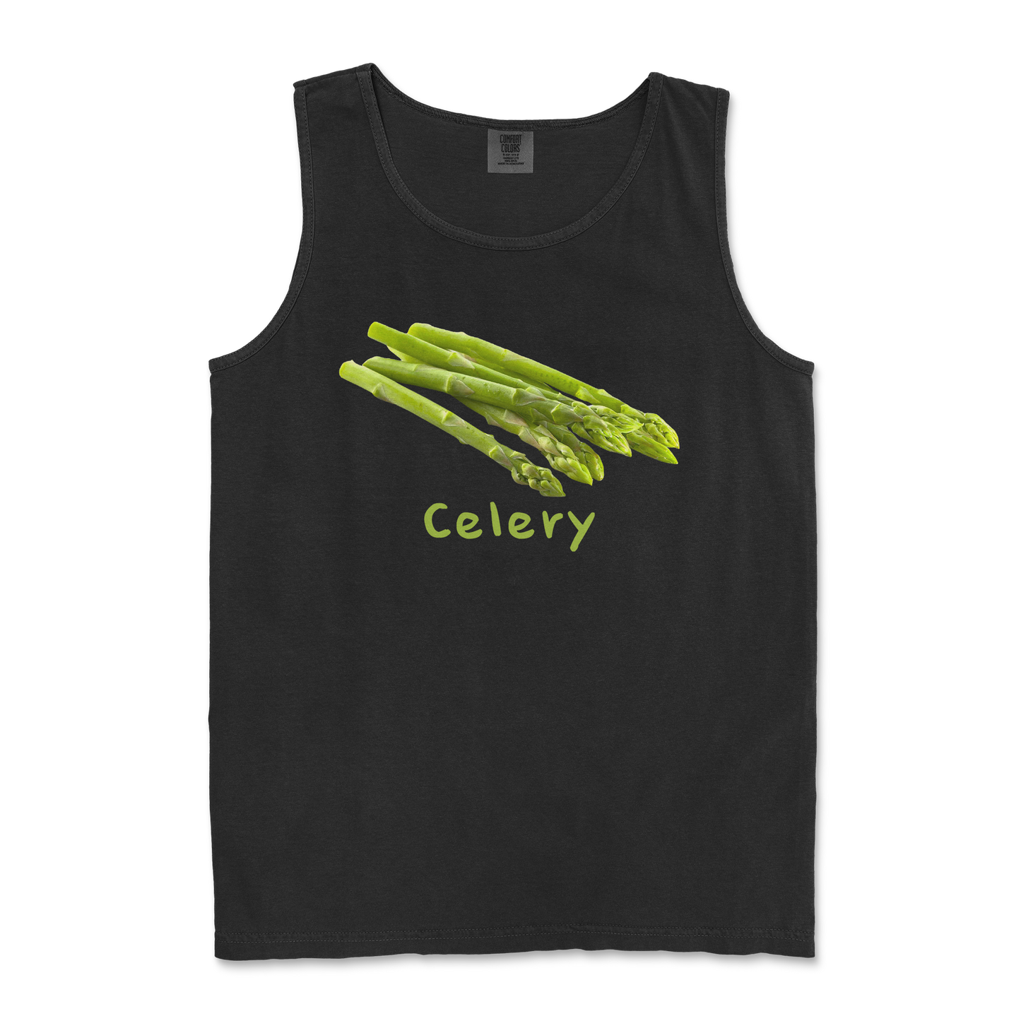 Comfort Colors Tank Top Celery in Black