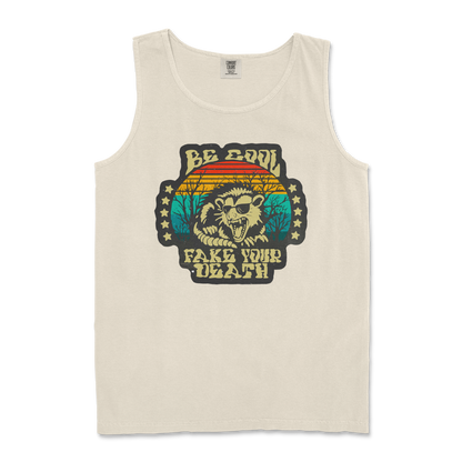 Comfort Colors Tank Top Fake Your Death in Ivory