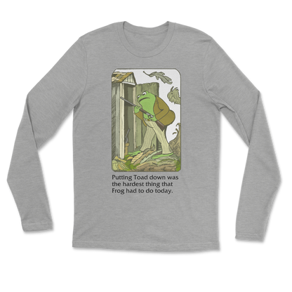 The Nice Shirt Long Sleeve Frog and Toad  in Heather-Gray