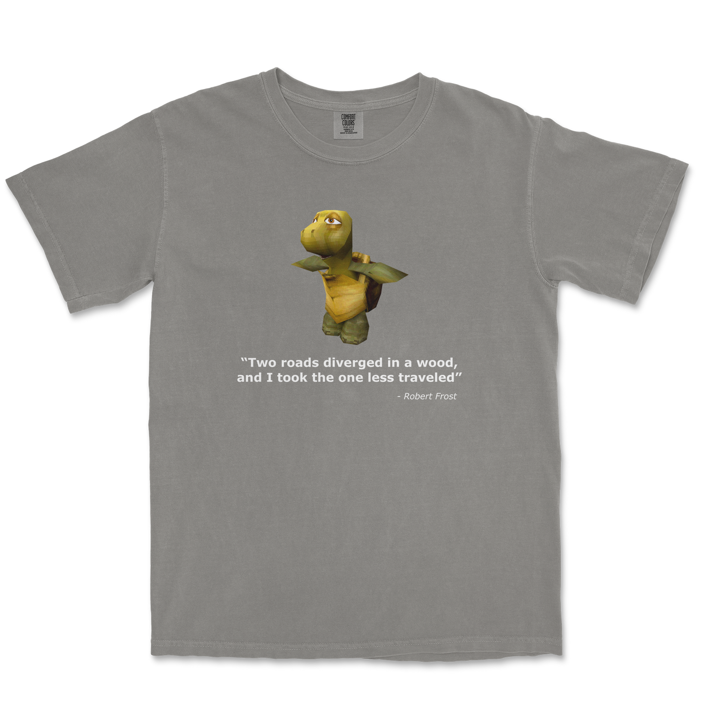 Comfort Colors T-Shirt Robert Frost Quote in Grey