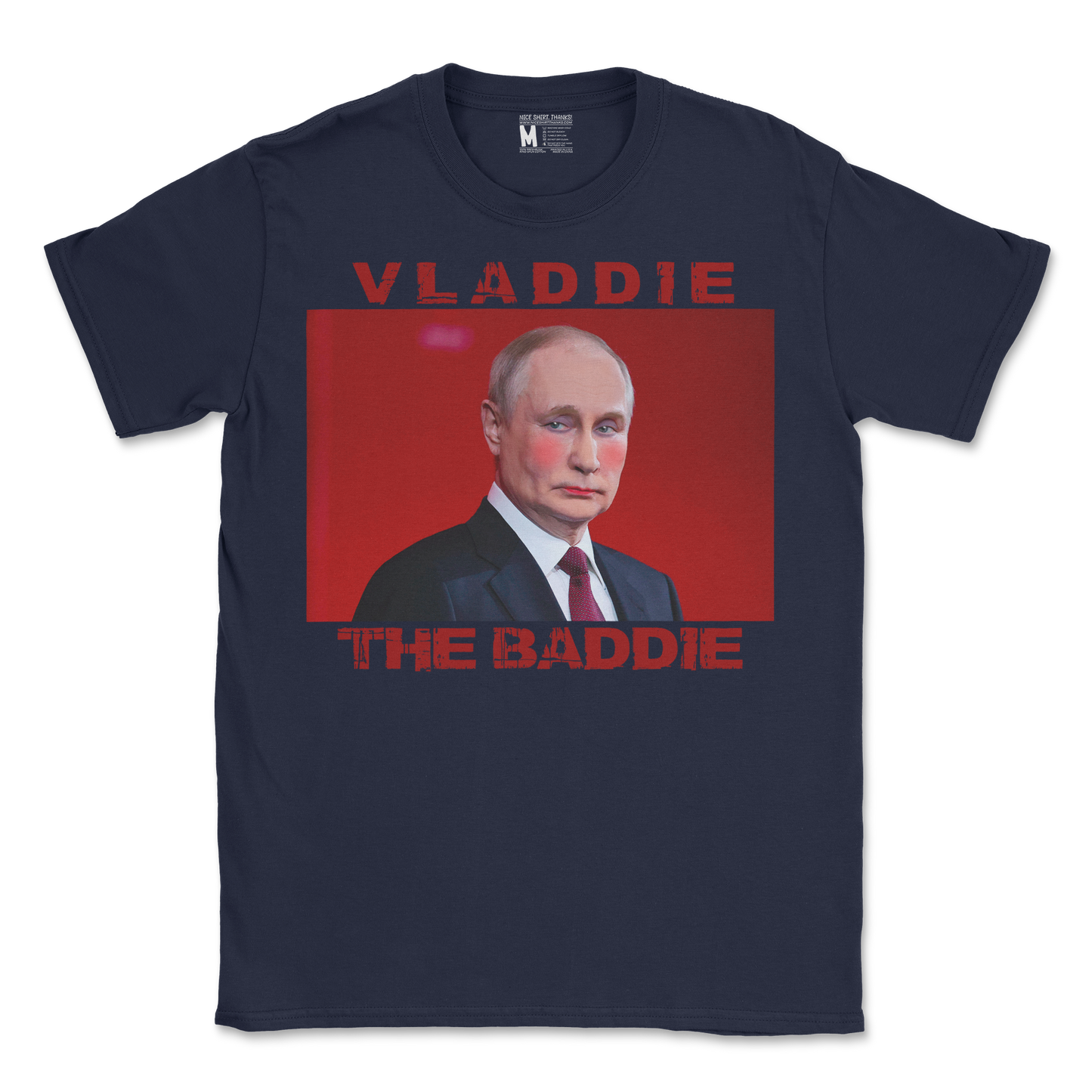 Gildan SoftStyle T-Shirt Vladdie The Baddie in Navy