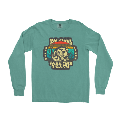 Comfort Colors Long Sleeve Fake Your Death in Light Green