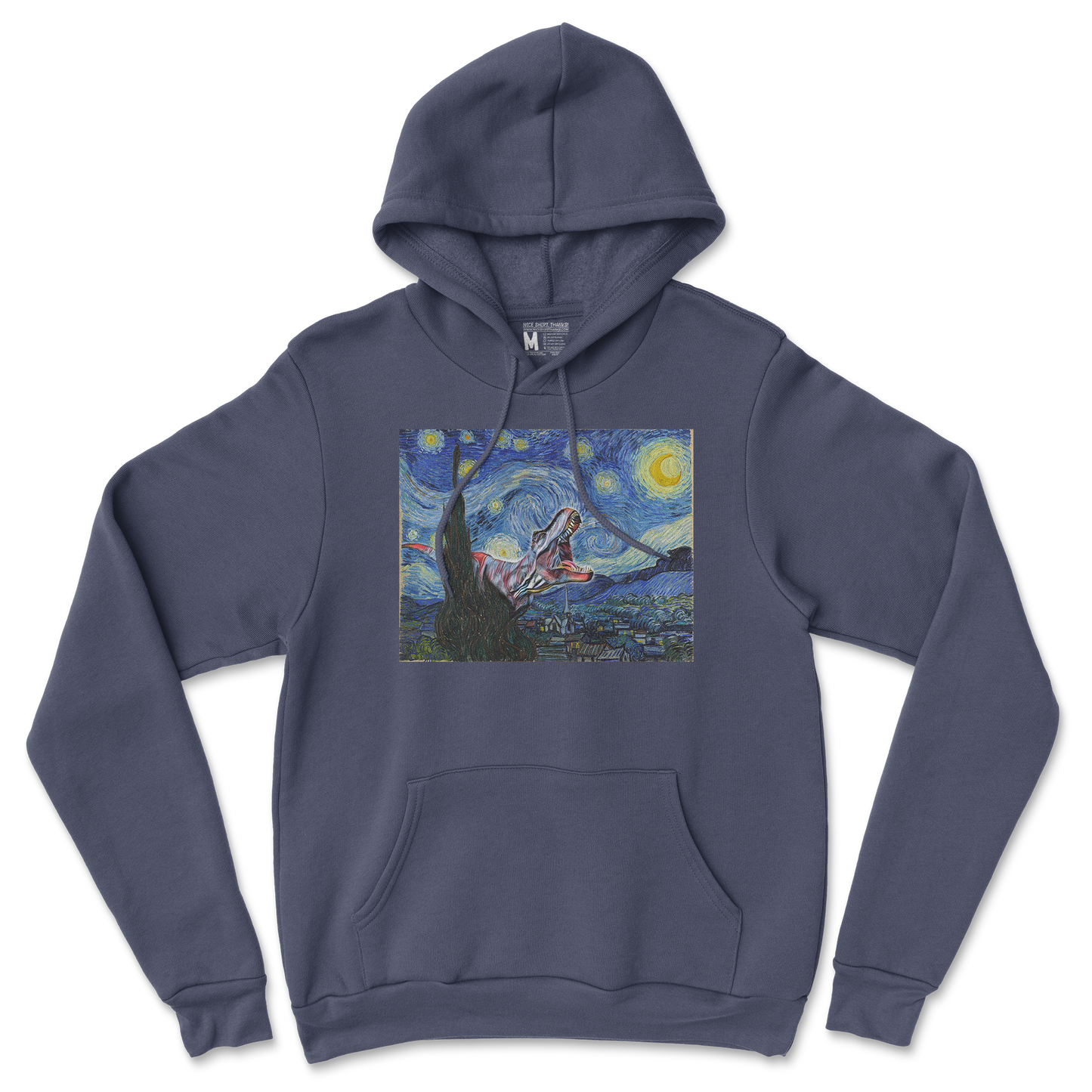 Gildan SoftStyle Hoodie Van Gogh but Cooler in Navy