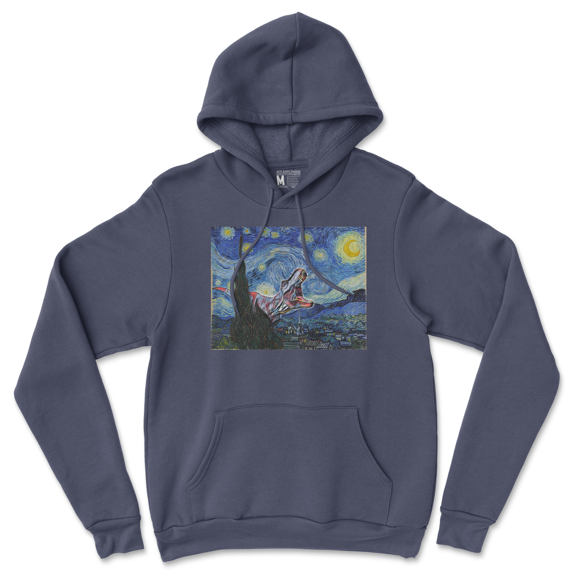 Gildan SoftStyle Hoodie Van Gogh but Cooler in Navy